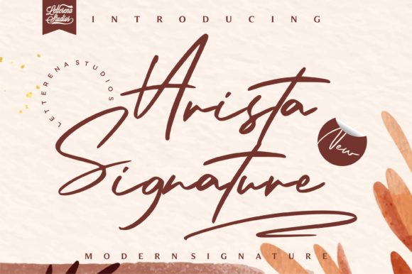 Arista Signature Font Poster 1