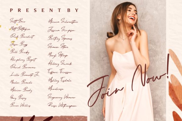 Arista Signature Font Poster 17