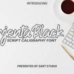 Arjenta Black Font Poster 1