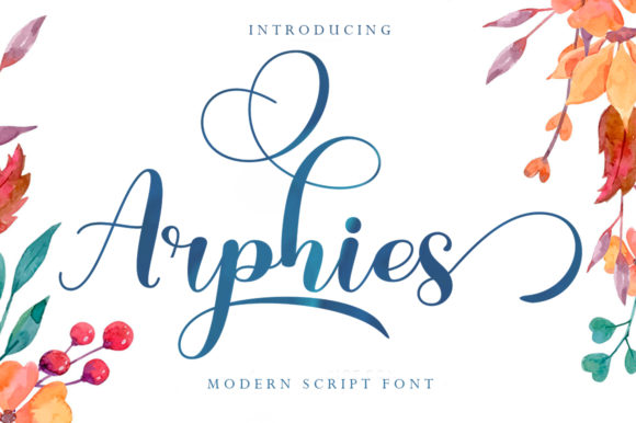 Arphies Font Poster 1