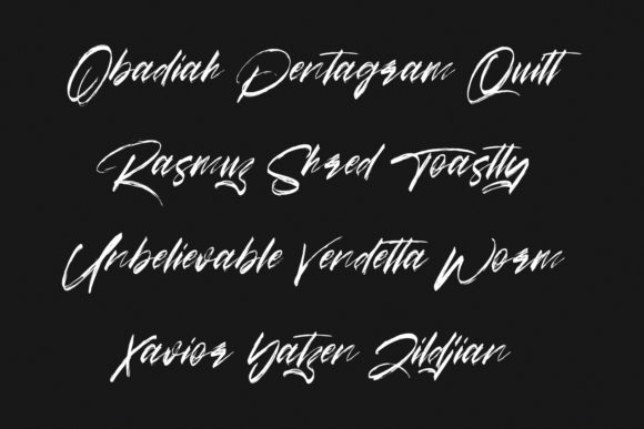 Arsitage Brush Font Poster 9