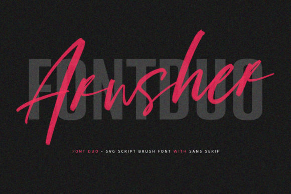 Arusher Font Poster 1
