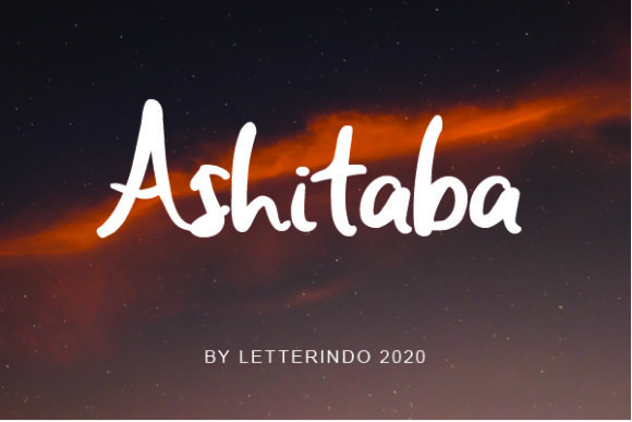 Ashitaba Font Poster 1