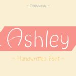 Ashley Font Poster 1