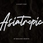 Asiatropic Font Poster 1