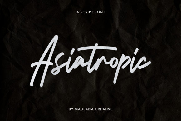 Asiatropic Font Poster 1