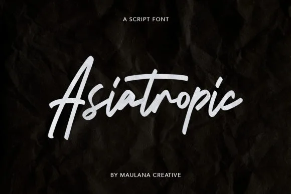 Asiatropic Font Asiatropic Font Poster 1