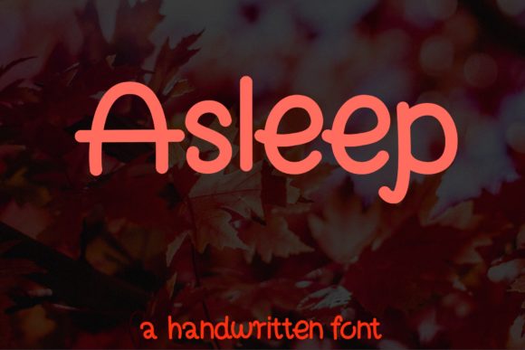 Asleep Font Poster 1