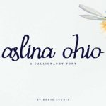 Aslina Ohio Font Poster 2