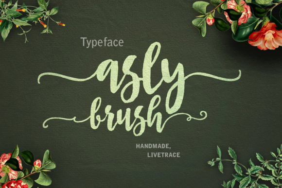 Asly Brush Font Poster 1