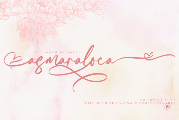 Asmaraloca Font Poster 1