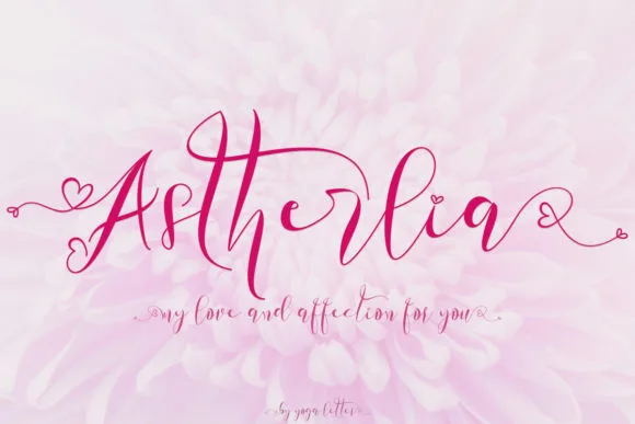Astherlia Font Astherlia Font Poster 1