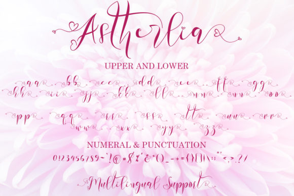 Astherlia Font Poster 8
