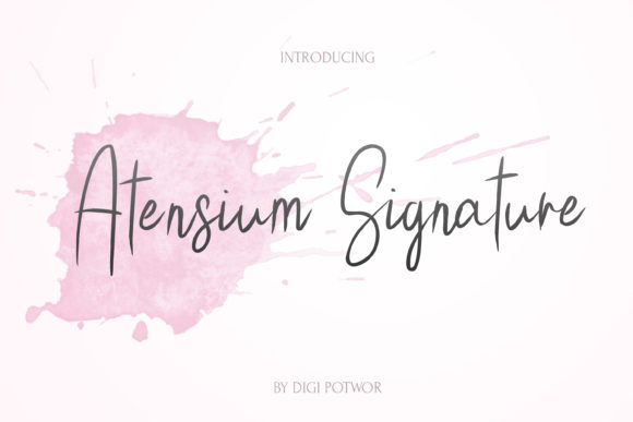 Atensium Font Poster 1