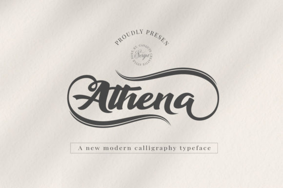 Athena Font Poster 1