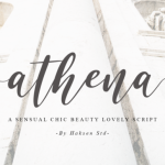 Athena Font Poster 1