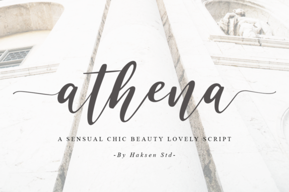 Athena Font Poster 1