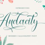 Audacty Font Poster 1