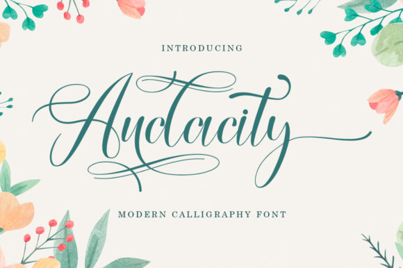 Audacty Font Poster 1