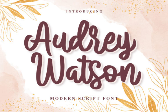 Audrey Watson Font Poster 1