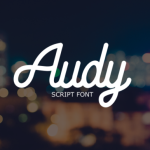 Audy Font Poster 1