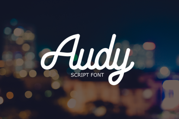 Audy Font Poster 1