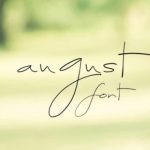 August Font Poster 1