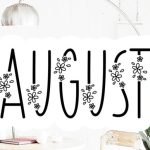 August Font Poster 1