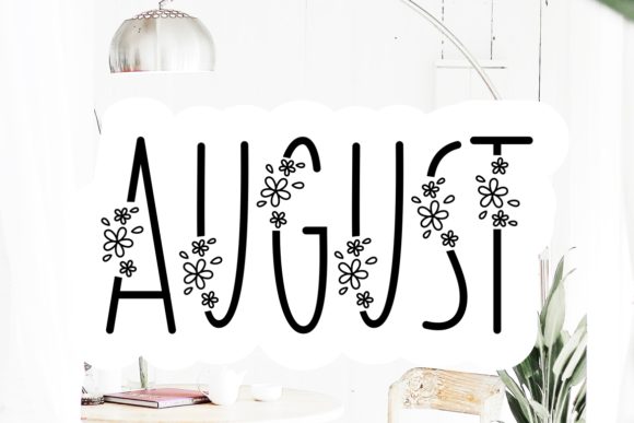 August Font Poster 1