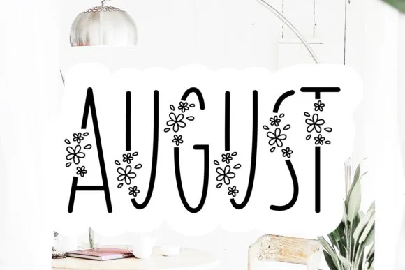 August Font Poster 1