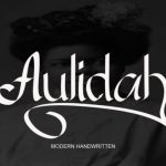 Aulidah Font Poster 1