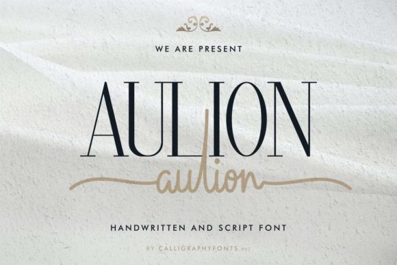 Aulion Font Poster 2