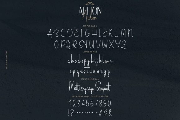 Aulion Font Poster 9