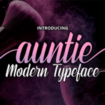 Auntie Font Poster 1