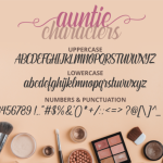 Auntie Font Poster 5
