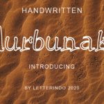 Aurbunak Font Poster 1