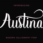 Austina Font Poster 1