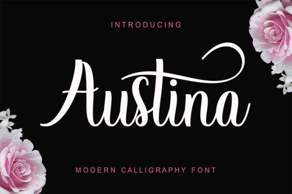 Austina Font Poster 1