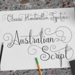 Australian Script Font Poster 1