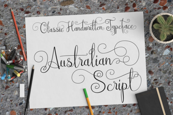 Australian Script Font Poster 1
