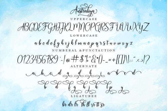 Australiya Font Poster 6