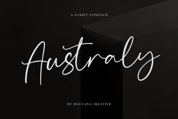 Australy Font Australy Font Poster 1