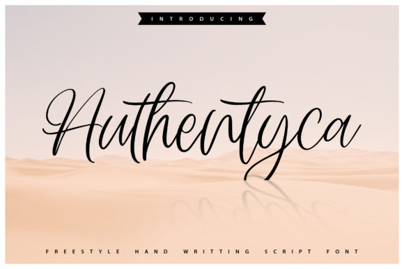 Authentyca Font Poster 1