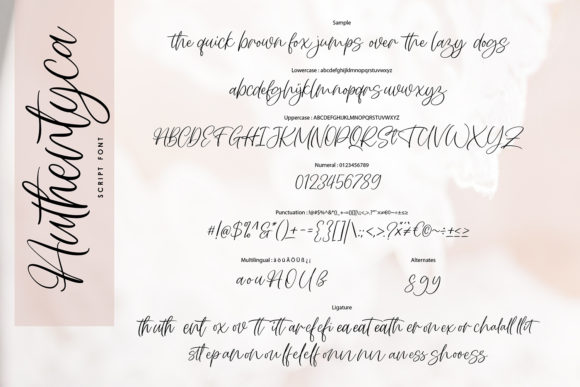 Authentyca Font Poster 6