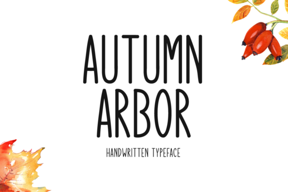 Autumn Arbor Font Poster 1