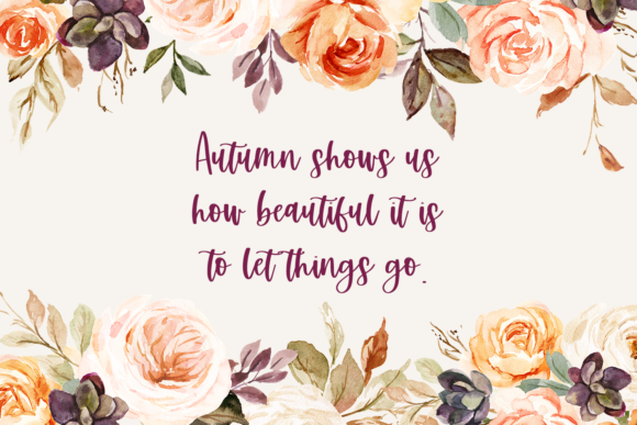 Autumn Love Duo Font Poster 2