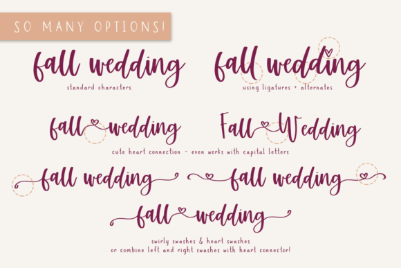 Autumn Love Duo Font Poster 3