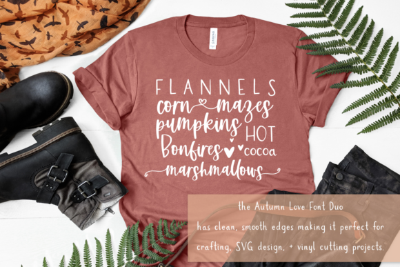 Autumn Love Duo Font Poster 4