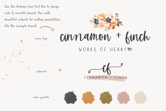 Autumn Love Duo Font Poster 8