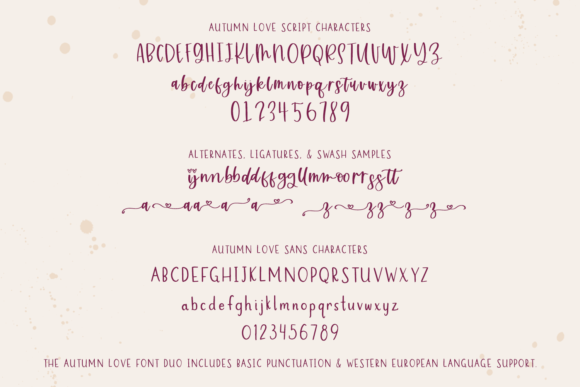 Autumn Love Duo Font Poster 10